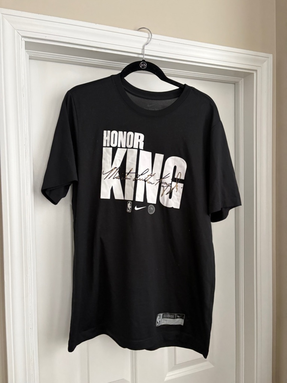 Nike MLK NBA Basketball Warm Up Tee Men’s Tall Large